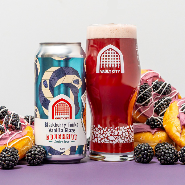 Blackberry Tonka Vanilla Glaze Doughnut