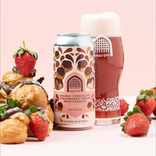 Double Chocolate Strawberry Cream Profiteroles - Smoothie Sour