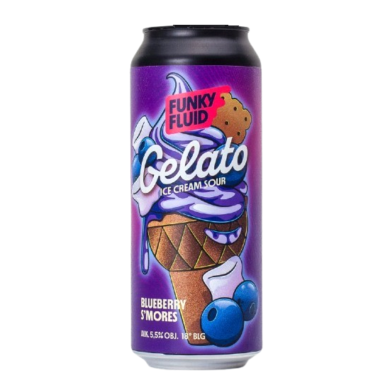 Gelato: Blueberry S'mores