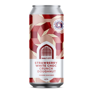 Vault City Brewing Strawberry White Chocolate Crunch Doughnut - Beer Force