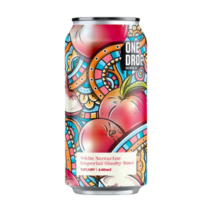 One Drop Brewing Co. White Nectarine Imperial Slushy Sour One Drop Brewing Co. White Nectarine Imperial Slushy Sour